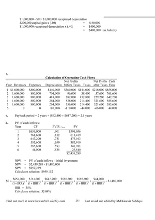 Chapter 9: Capital Budgeting Techniques | PDF