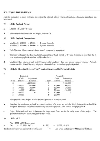 Chapter 9: Capital Budgeting Techniques | PDF