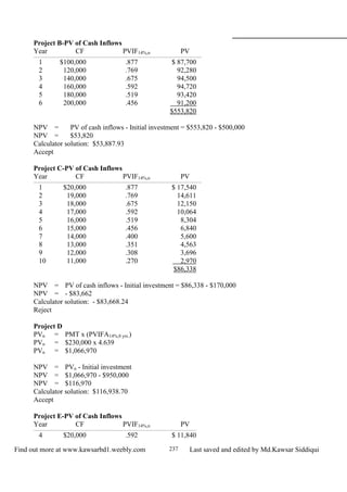 Chapter 9: Capital Budgeting Techniques | PDF