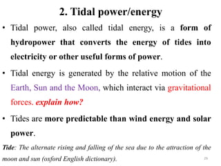 Ocean and Wave Energy or Ocean Power ConversionTechnologies | PPTX