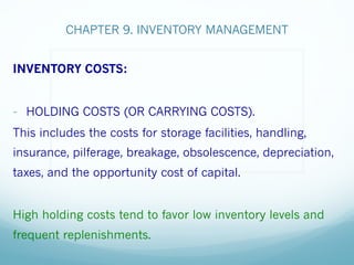 CHAPTER 9. INVENTORY MANAGEMENT. upf pdf | PDF