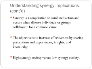 Understanding Synergy Chapter 9.ppt cross culture management in global | PPT