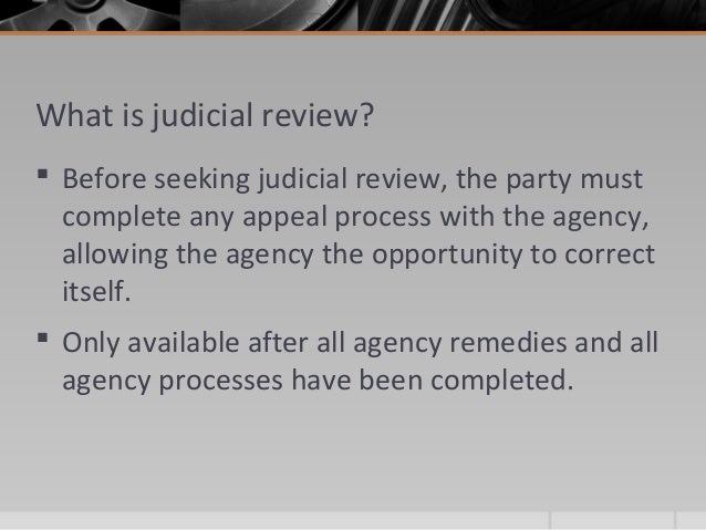 Chapter 9.access to judicial review
