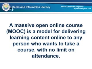 Massive Open Online Course (MOOC) | PPT