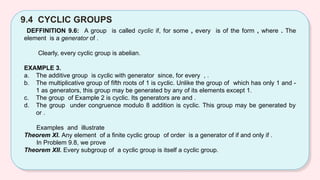 chapter 9 ( Groups ) in Abstract Calculus | PPTX