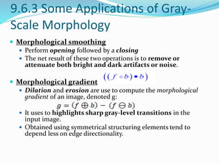 Chapter 9 morphological image processing | PPTX