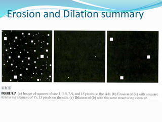Erosion and Dilation summary
 