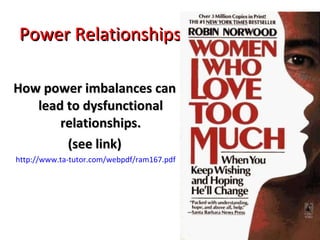 Power Relations Chapter 9 Understanding Interpersonal Relationships | PPT