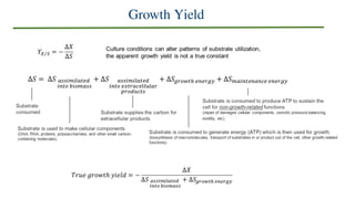 ch9 for bioprocess - cell growth kinetics | PPTX