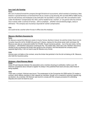 Law - Chapter 9 & 10