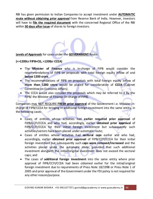 Exercises of employee stock options by non-resident aliens