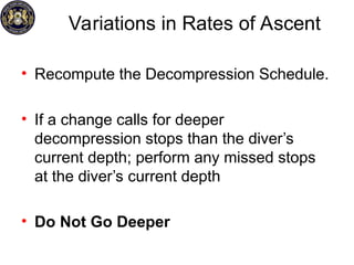 Decompression Stop Chapter 9 Air Decompression Rev 6 MTT.ppt