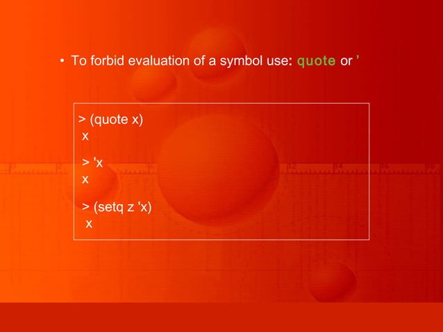 Advance LISP (Artificial Intelligence) | PPT | Programming Languages ...