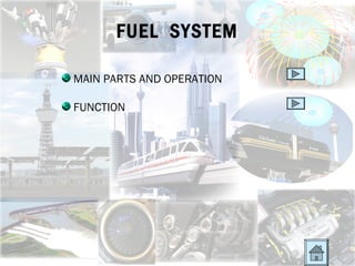 FUEL SYSTEM

MAIN PARTS AND OPERATION

FUNCTION
 