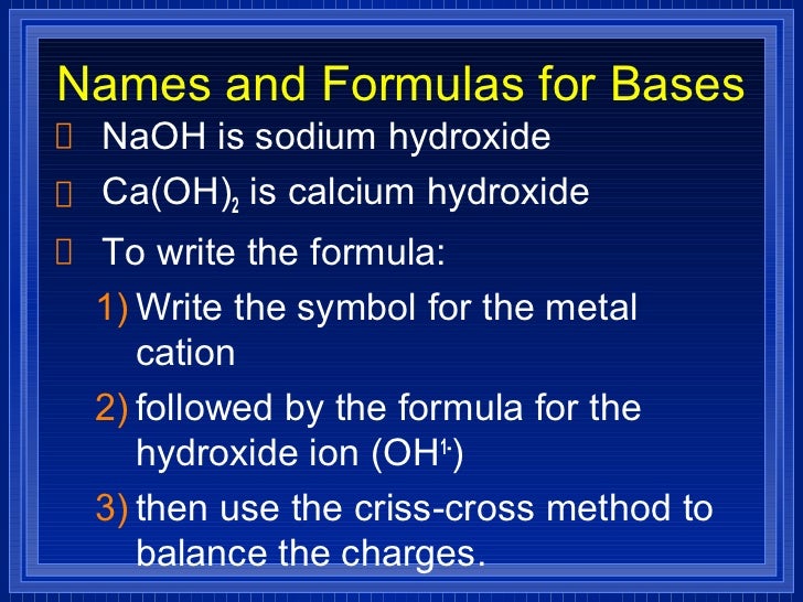 Chemistry Chp 9 Chemical Names And Formulas Powerpoint