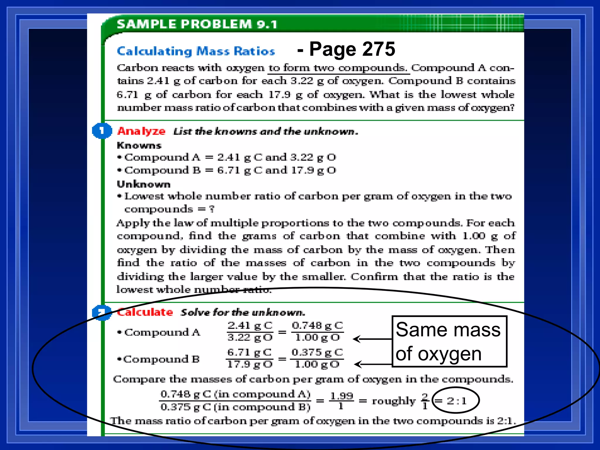 Same mass of oxygen - Page 275 