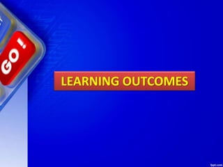 LEARNING OUTCOMES
 