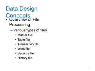Chapter 9 Data Design .pptxInformation Technology Project Management | PPTX