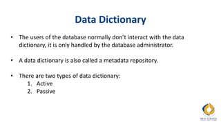 Chapter 9 Data Dictionaries system analysis and design.pptx