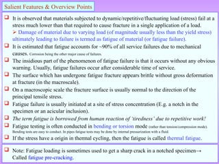 Fatigue analysis with various testing conditions | PPT
