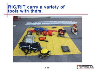 RIC/RIT carry a variety of
tools with them.
9–93
 