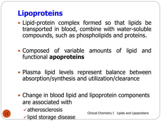 Comprehensive Overview of Lipids and Lipoproteins in Clinical Chemistry ...