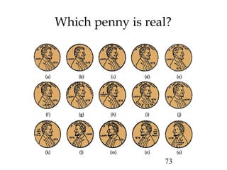 73
Which penny is real?
 
