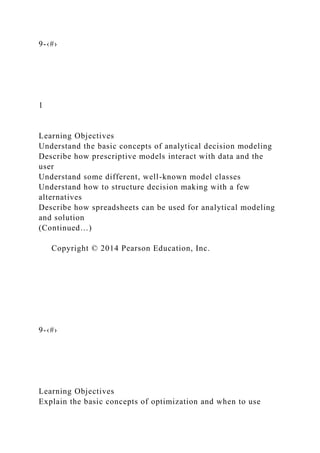 Chapter 9Model-Based Decision Making Optimization and Multi-.docx