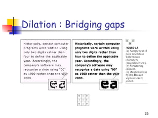 23
Dilation : Bridging gaps
 