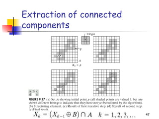 47
Extraction of connected
components
 
