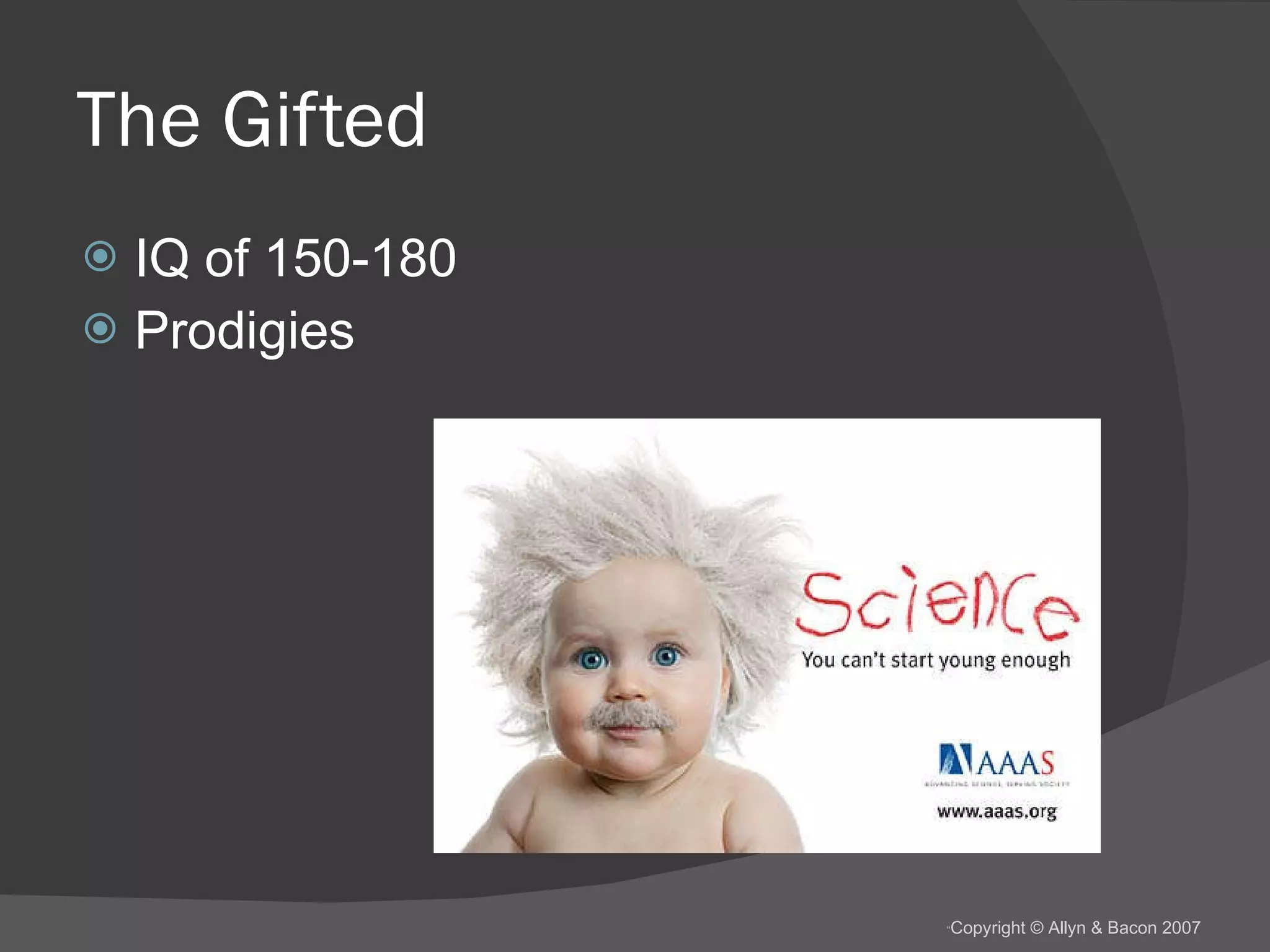 The Gifted IQ of 150-180 Prodigies 