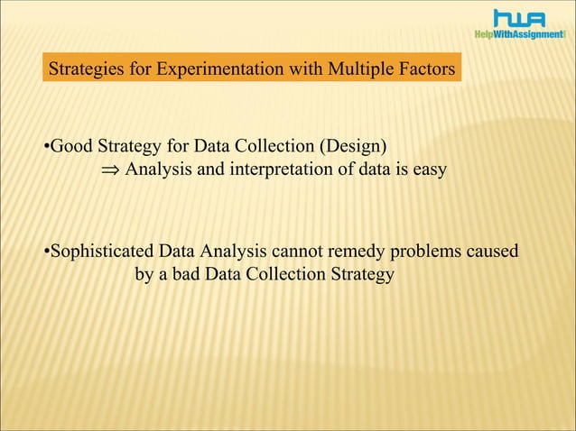 Factorial Experiments | PPT | Physics | Science