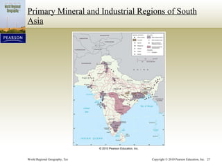 Primary Mineral and Industrial Regions of South Asia 