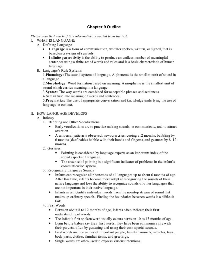 chapter 9 outline textbook chapter outline template