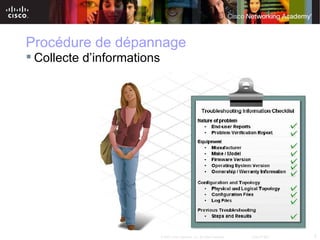 Procédure de dépannage
 Collecte d’informations




                            © 2007 Cisco Systems, Inc. All rights reserved.   Cisco Public   5
 