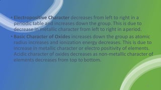 Chapter 9 periodic classification of elements | PPTX