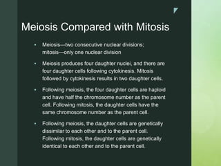 Chapter 9 Meiosis and the Genetic Basis of Sexual Reproduction | PPTX