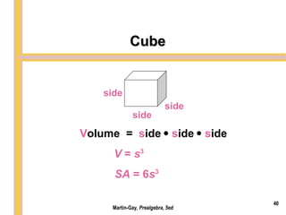 Cube Sides Math chapter9_ppt.ppt Geometry and Measurement | PPT