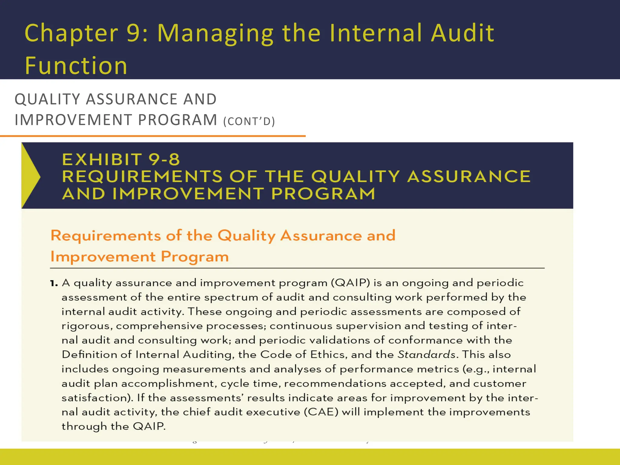 Chapter 9 PPT 4th edition.pdf internal audit | PDF | Business ...