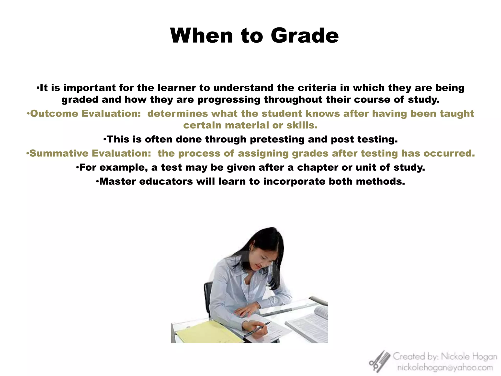 Accrediting bodies set standards that require institutions to follow established grading procedures in a fair and equitable manner.