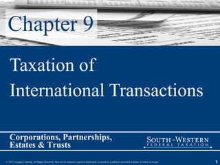 Chapter 9 Taxation of  International Transactions 