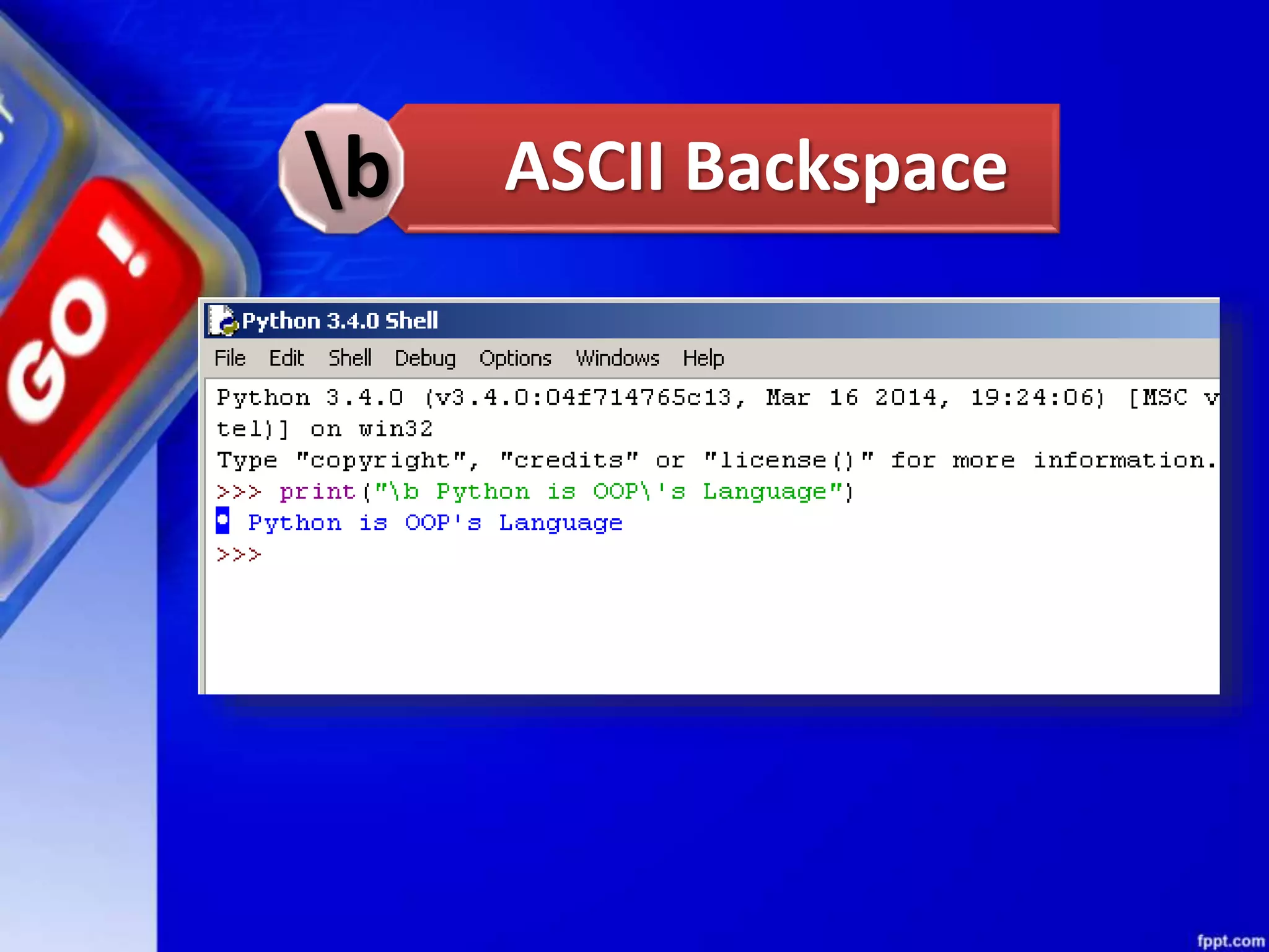 ASCII Backspaceb
 