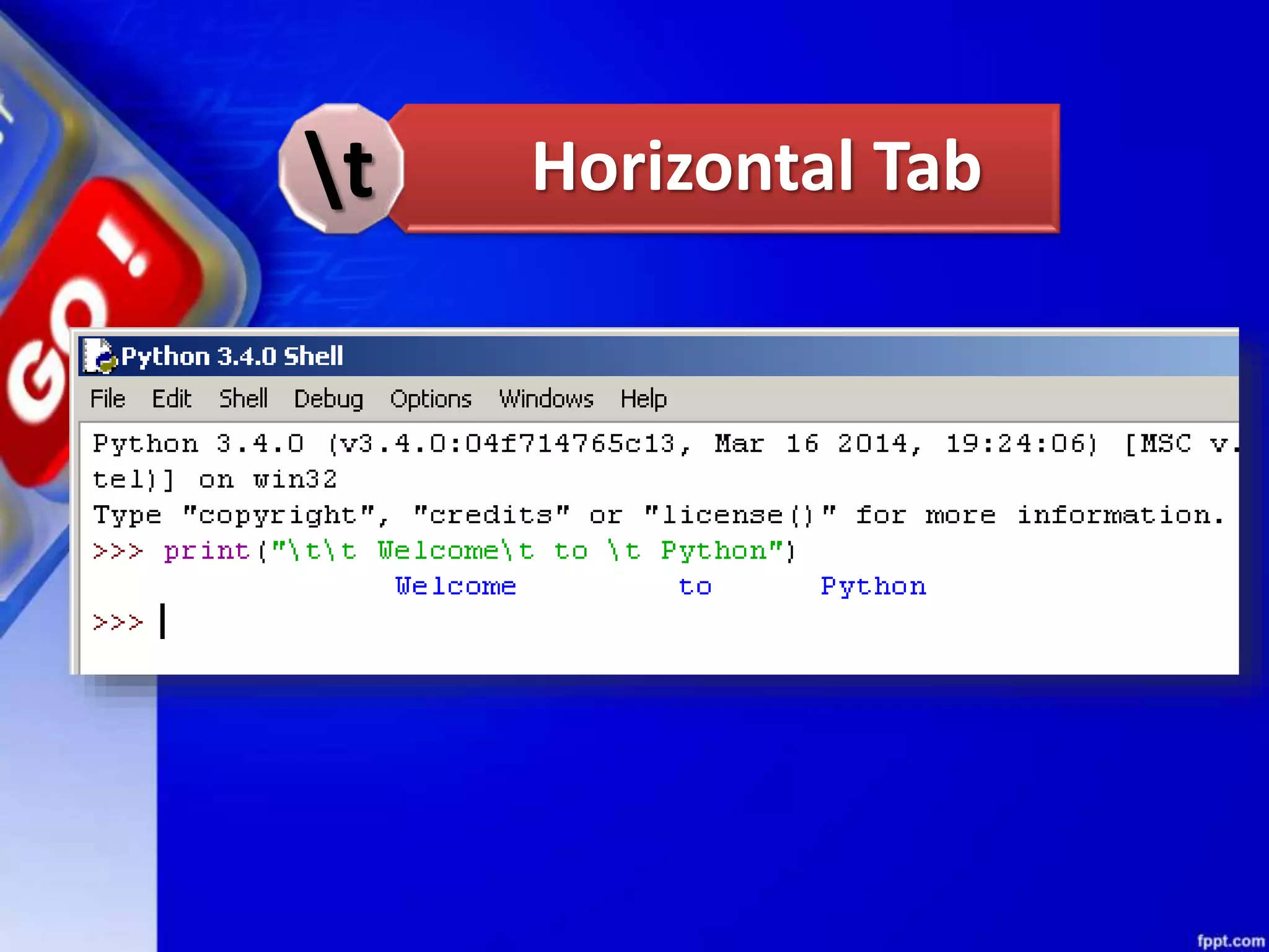 Horizontal Tabt
 