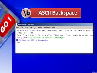 ASCII Backspaceb
 