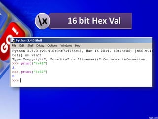 16 bit Hex Valx
 