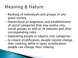 Societal Ranking Chapter9socialstratification 140413080244-phpapp02 | PPTX