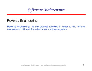 Chapter 9 software maintenance | PDF