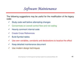 Chapter 9 software maintenance | PDF