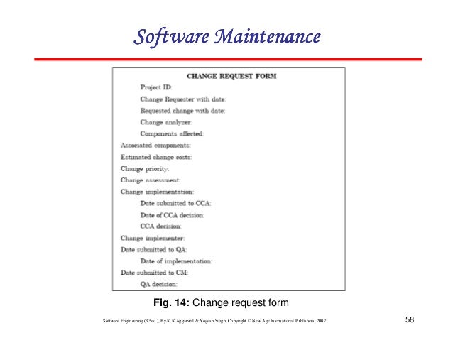chapter 9 software maintenance software request form