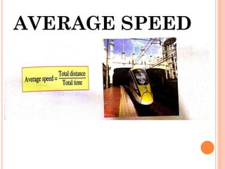 AVERAGE SPEED
 